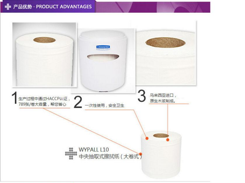 金佰利28049L10中央抽取式擦拭纸图片1