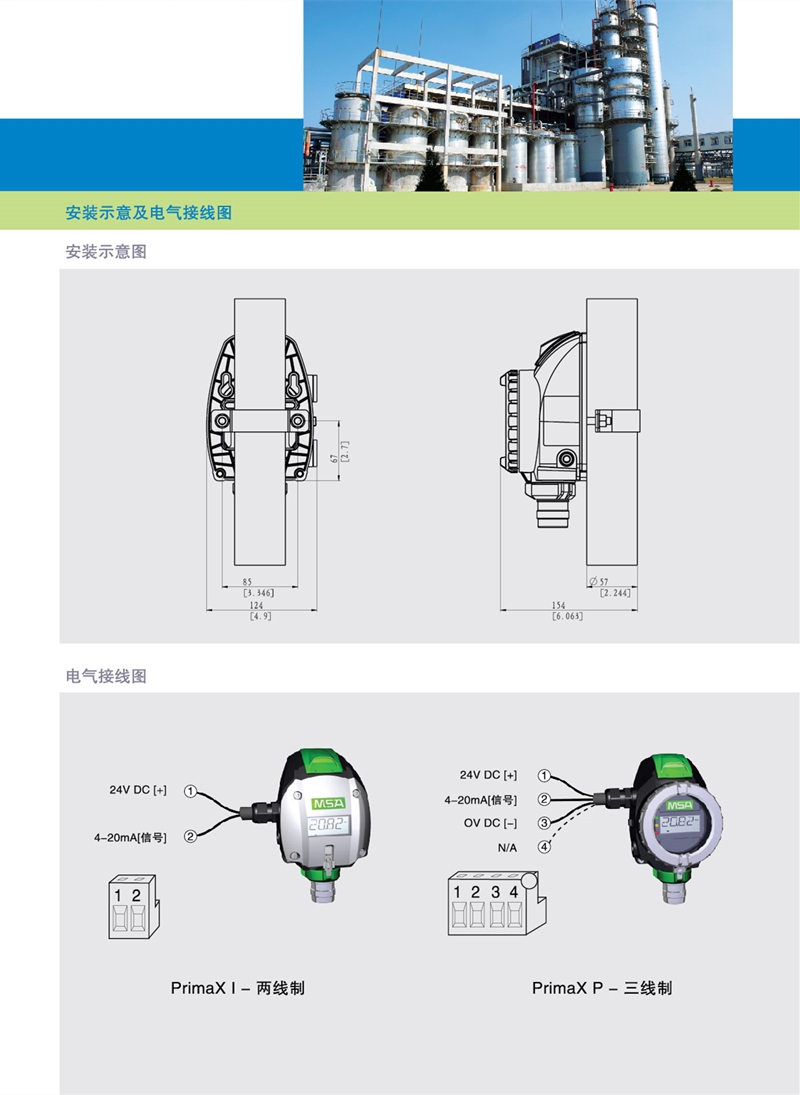 梅思安10123832PrimaXP固定式检测器图片5