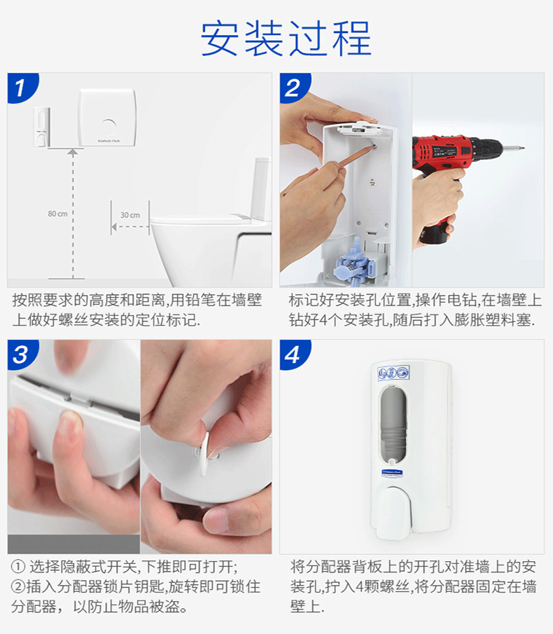 金佰利07135马桶坐垫分配器12