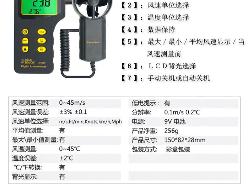 希玛AR836+风速计图8