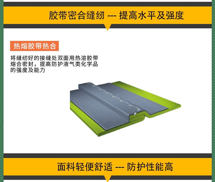 雷克兰CT3S428凯麦斯3带帽连体防化服3